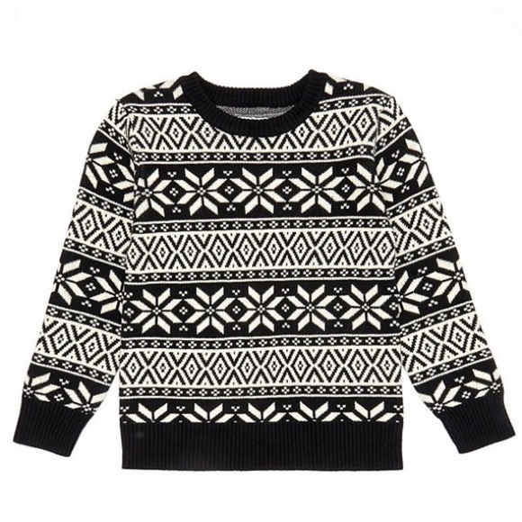 Class Club Winter Wonderland Black and White Toddler Sweater Size ⅔ LNC - Picture 1 of 5